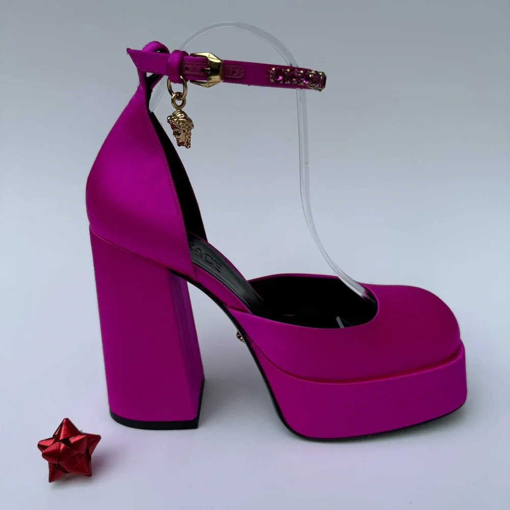 VERSACE PLATFORMS HEELS - Picture 5 of 17